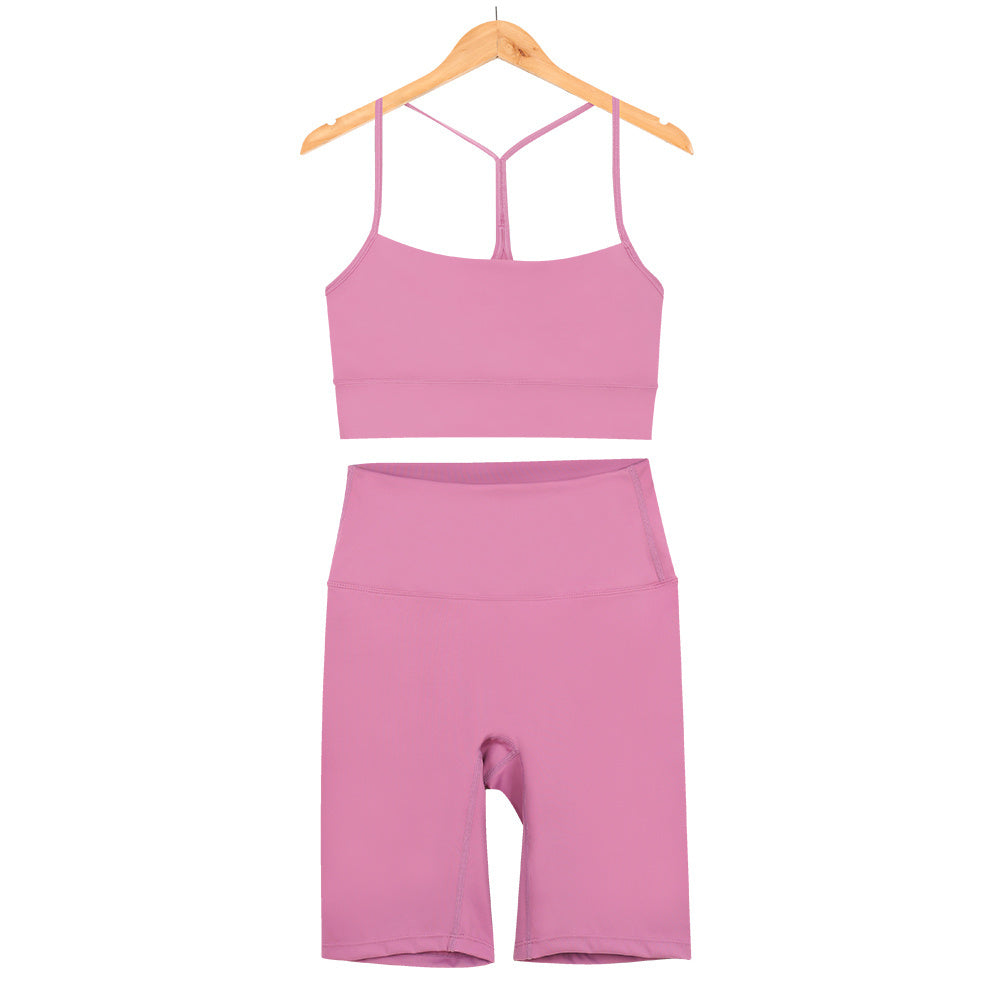 L4749-1#  Yoga Bra Shorts Set