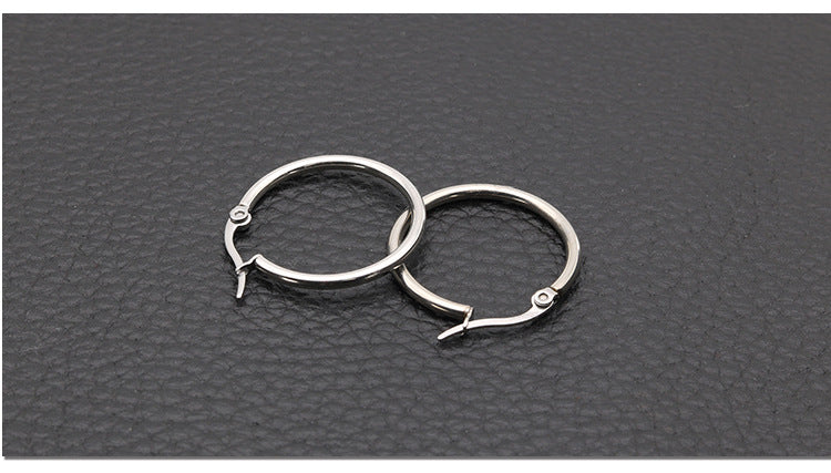 E2567# Titanium Steel Earrings