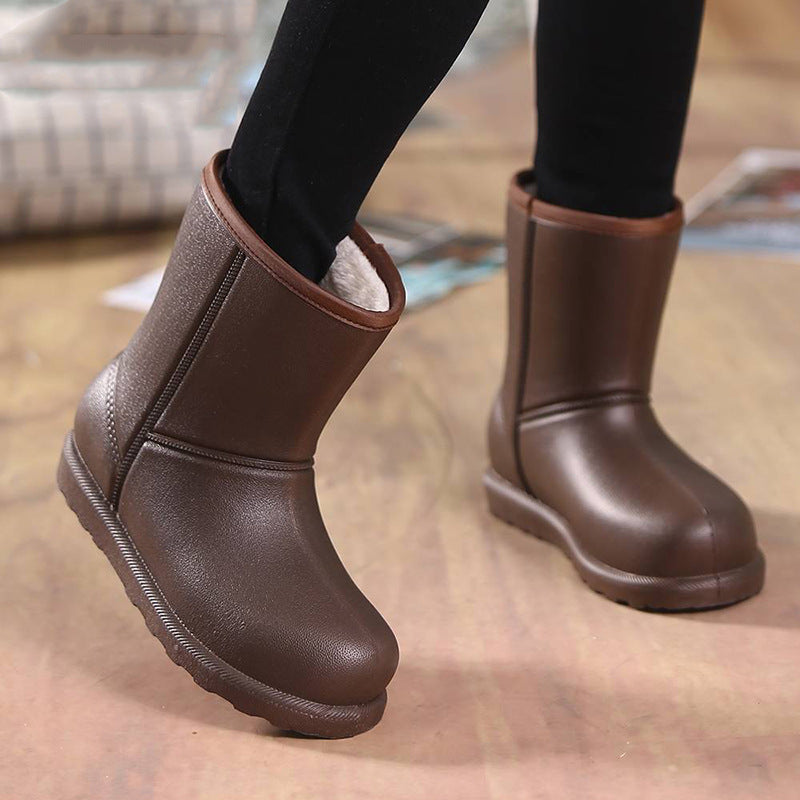 E3129# Cow Leather Boots