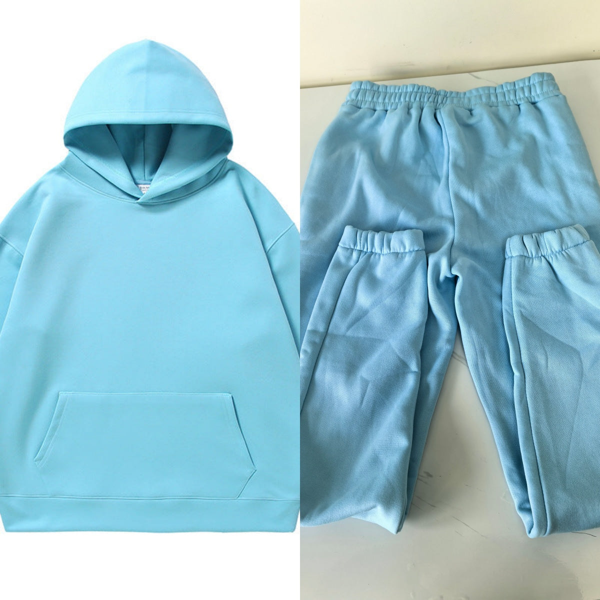 E3651#Large Size Embroidery Hooded Sweatshirts and Pants
