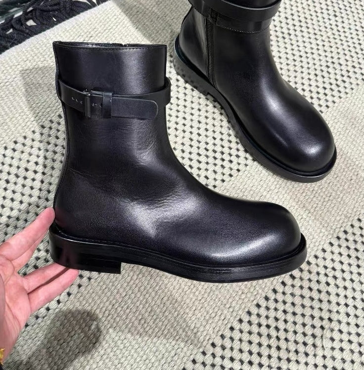 E3352# Women Cow Leather Boots