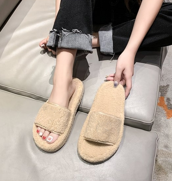 E3477#Unisex cashmere slipper