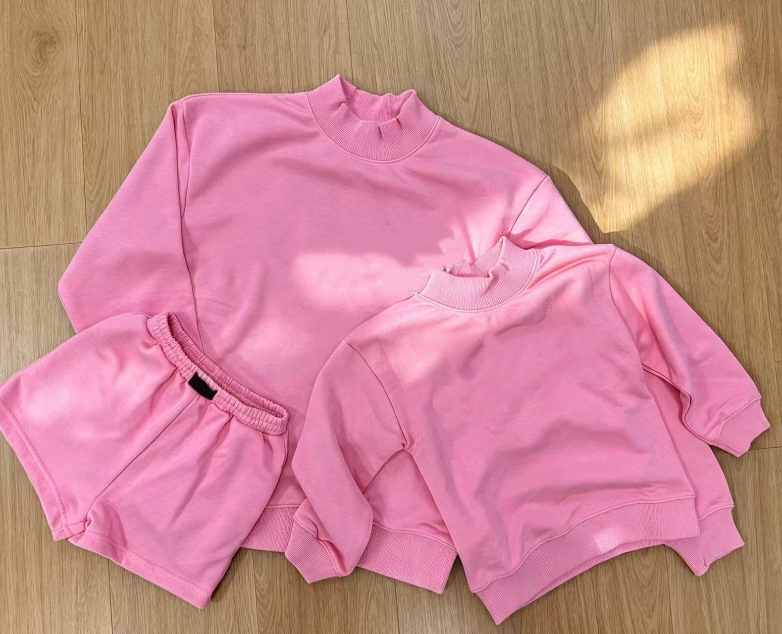 E7289#  Adult And Kids Sweatshirts