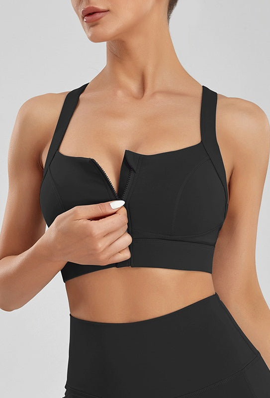 L2006#  Zipper Bra