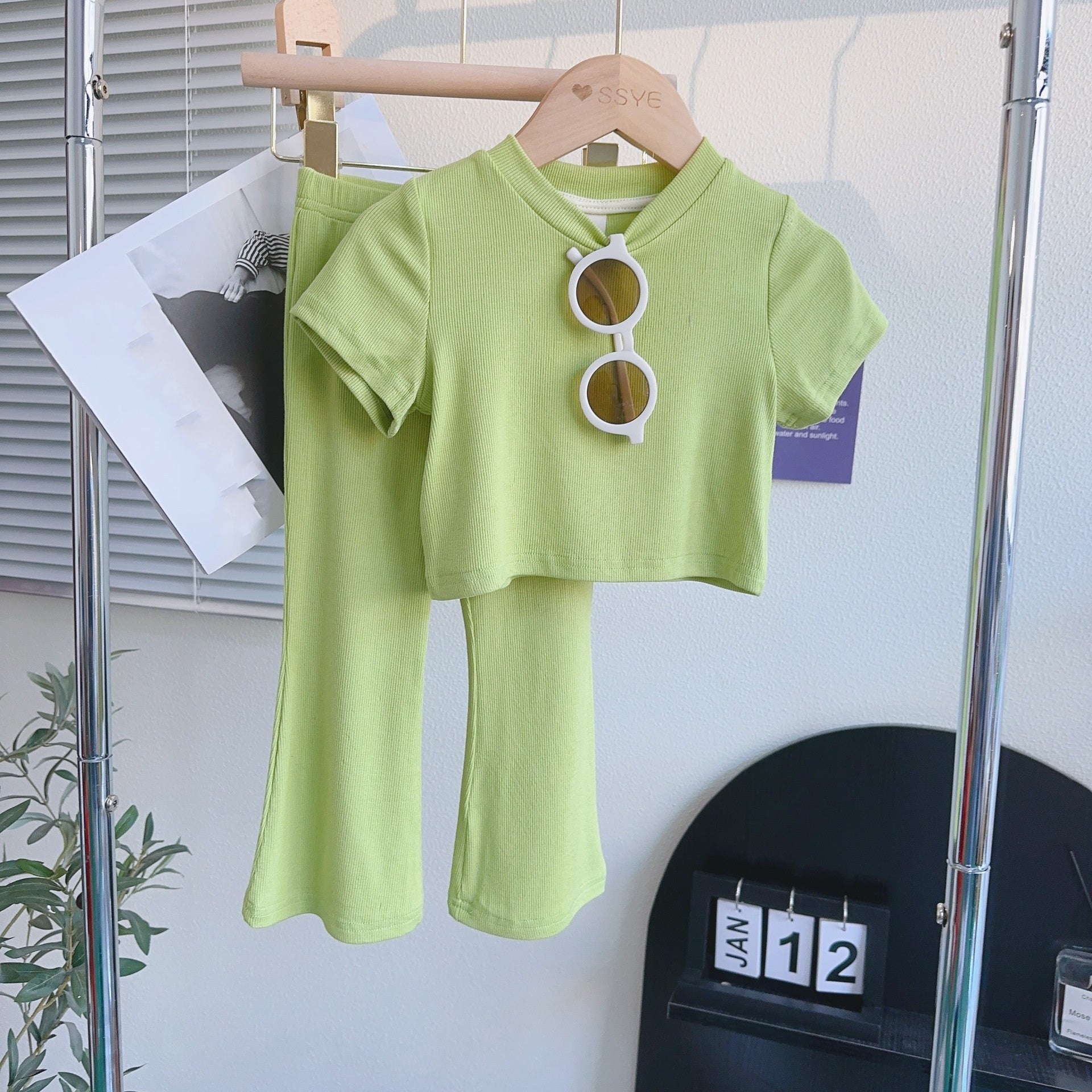 1930#  Kids Shirts Pants Set