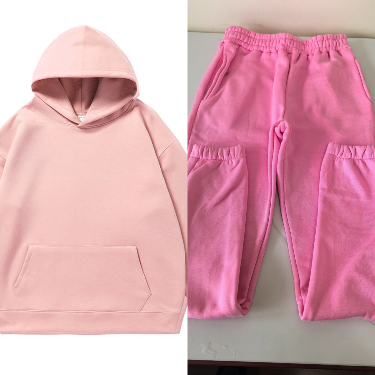 E3651#Large Size Embroidery Hooded Sweatshirts and Pants