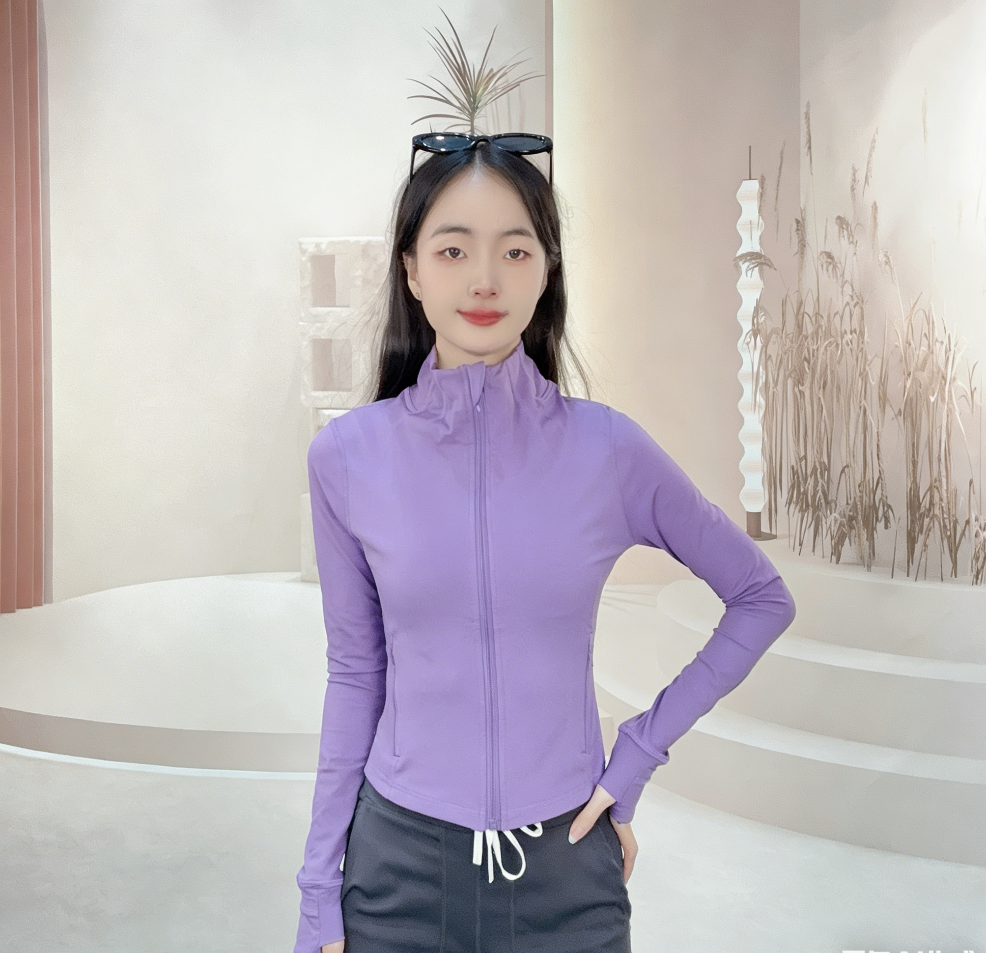 L5615# Women Yoga Jackets