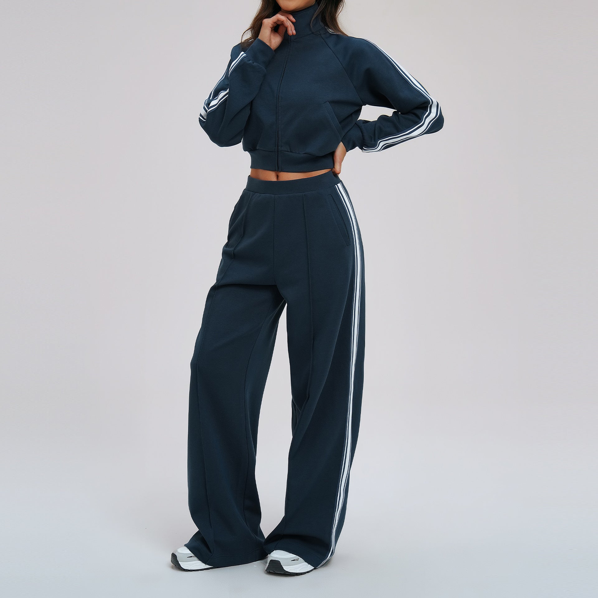1757#A Same color Embroidery  Women Yoga Jacket or Pants