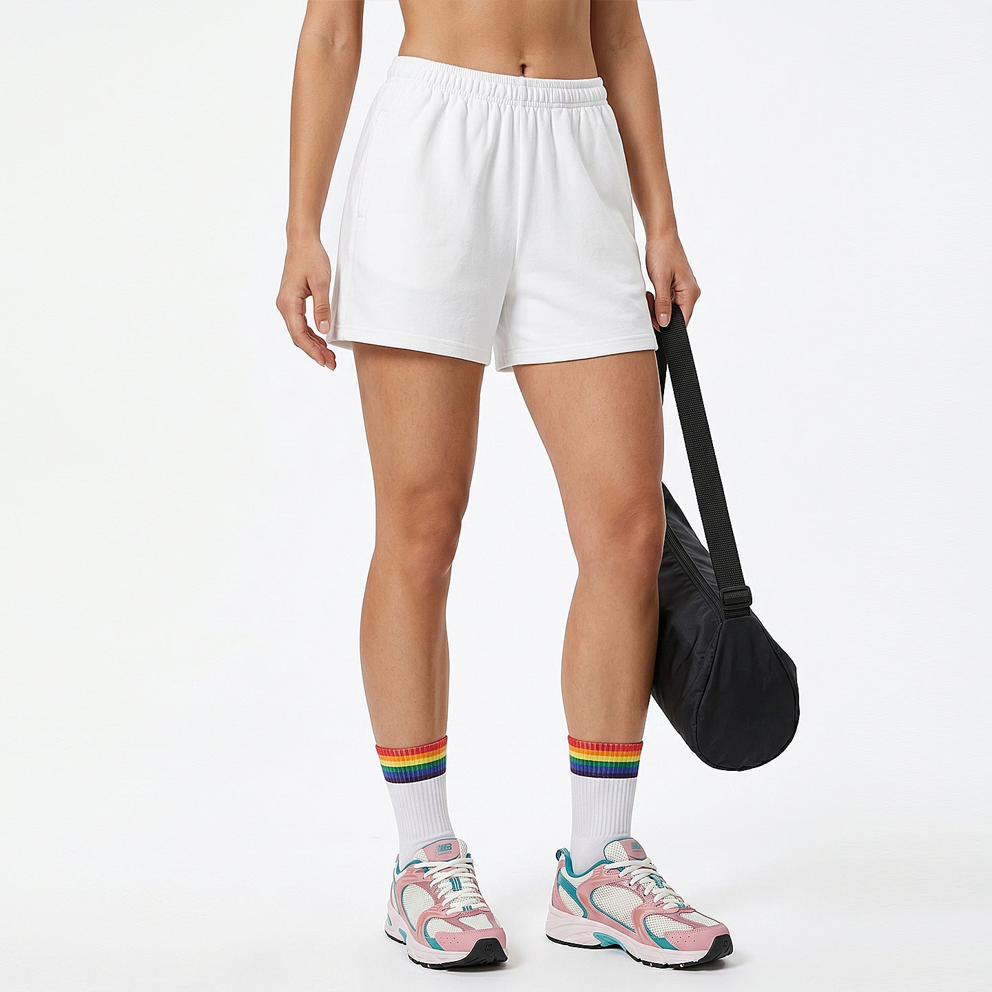 2447# A 3D Silver Unisex Sports Shorts