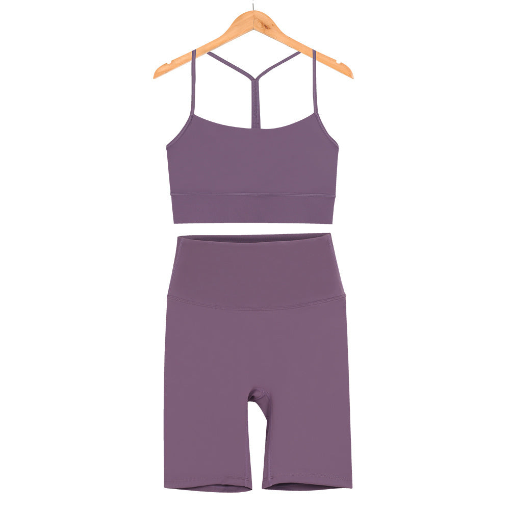 L4749-1#  Yoga Bra Shorts Set