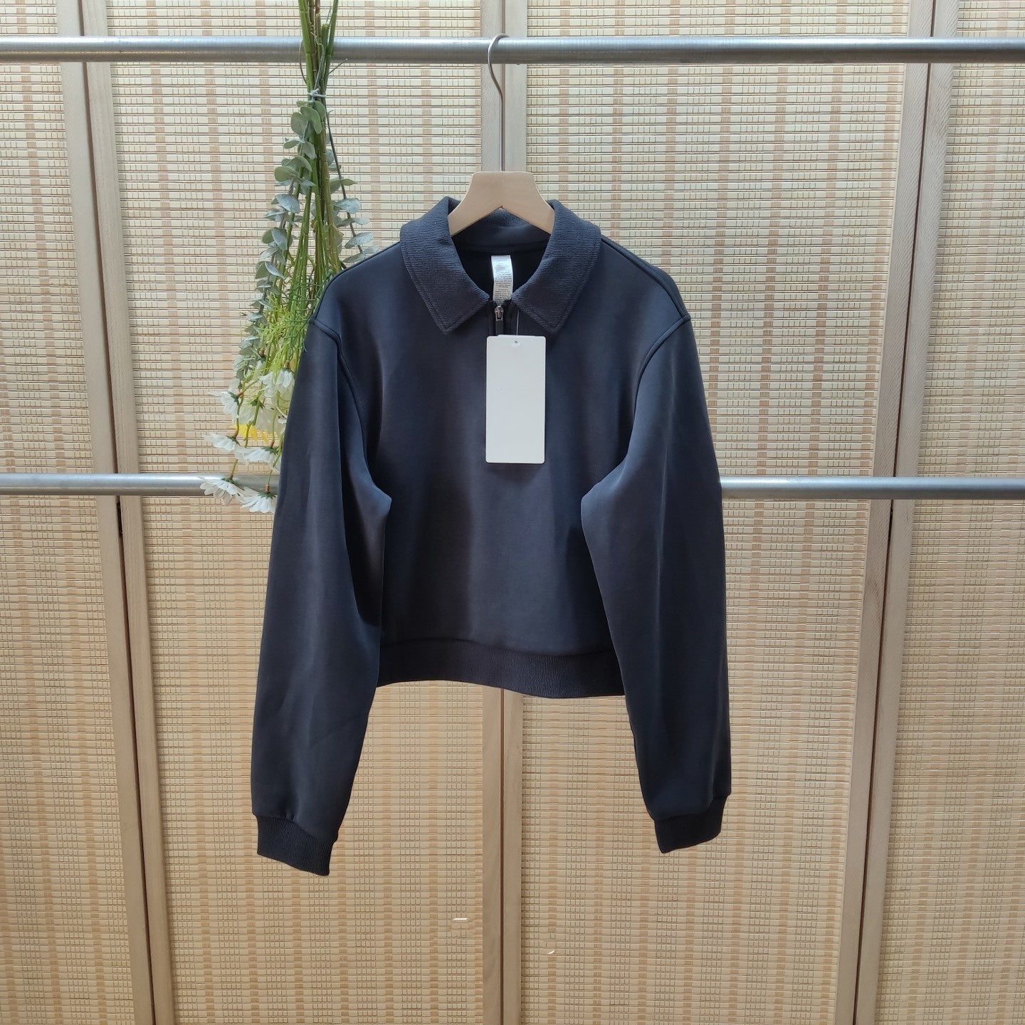 L5393# FB Women Half Zipper Pullover