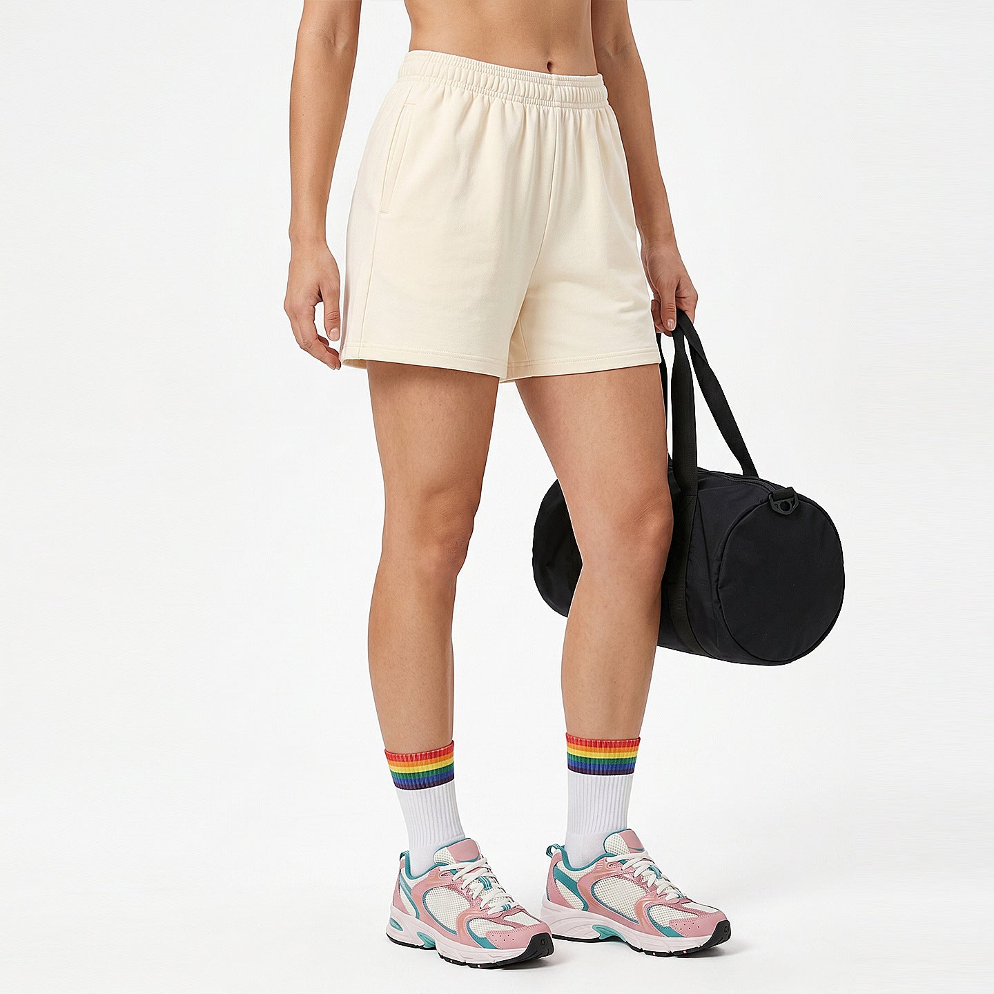 2447# A 3D Silver Unisex Sports Shorts