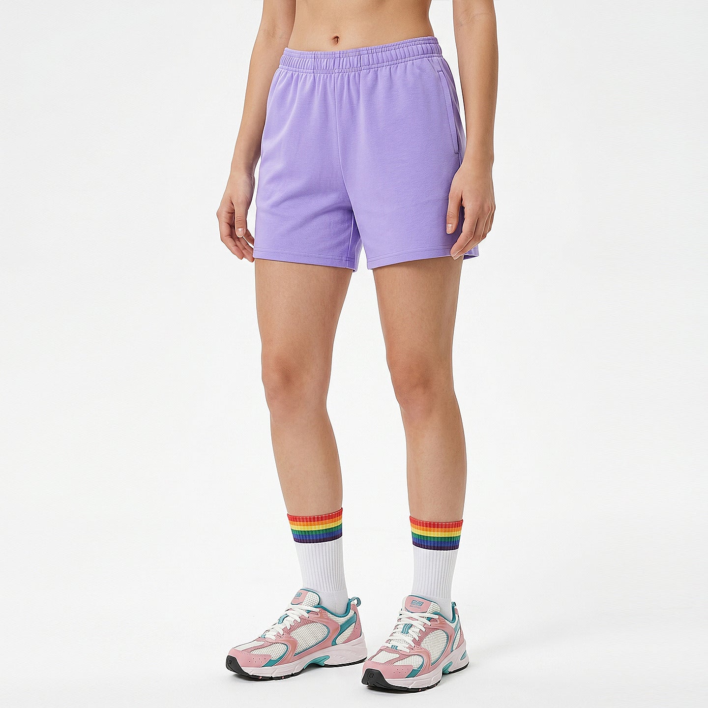 2447# A 3D Silver Unisex Sports Shorts