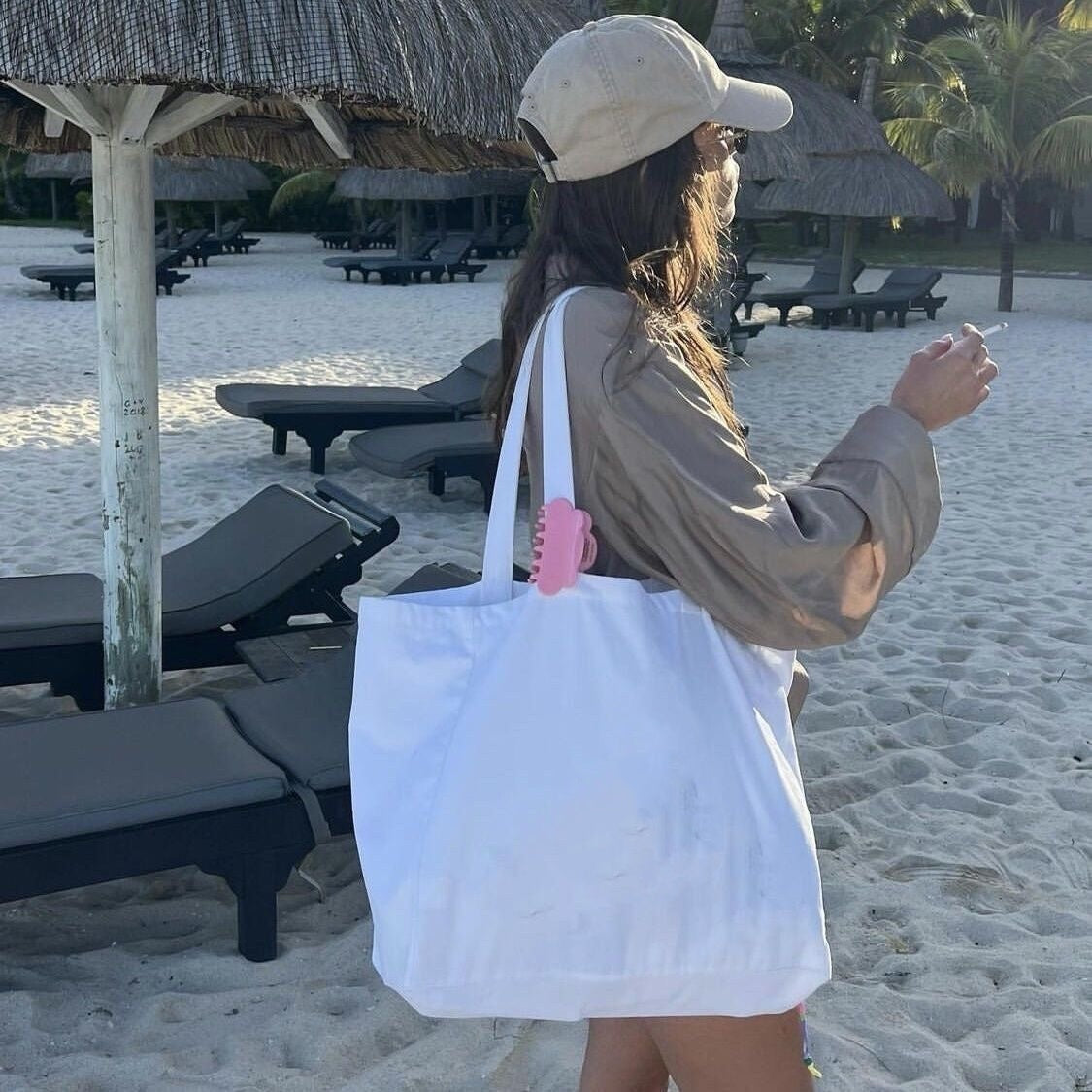 E1698# Canvas shopping bag