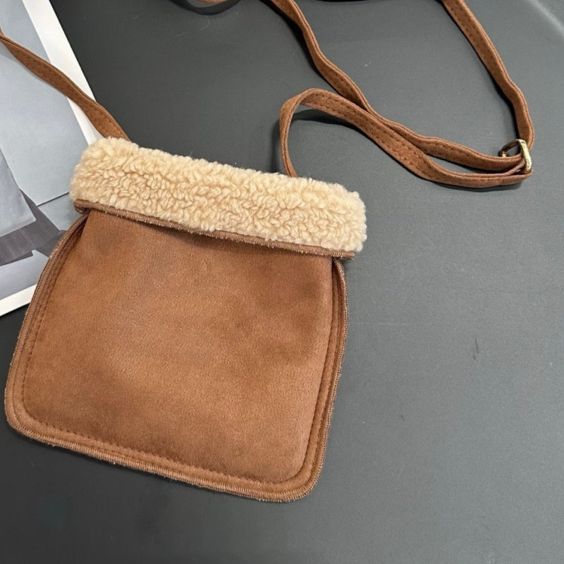 E6707#Lamb wool bag