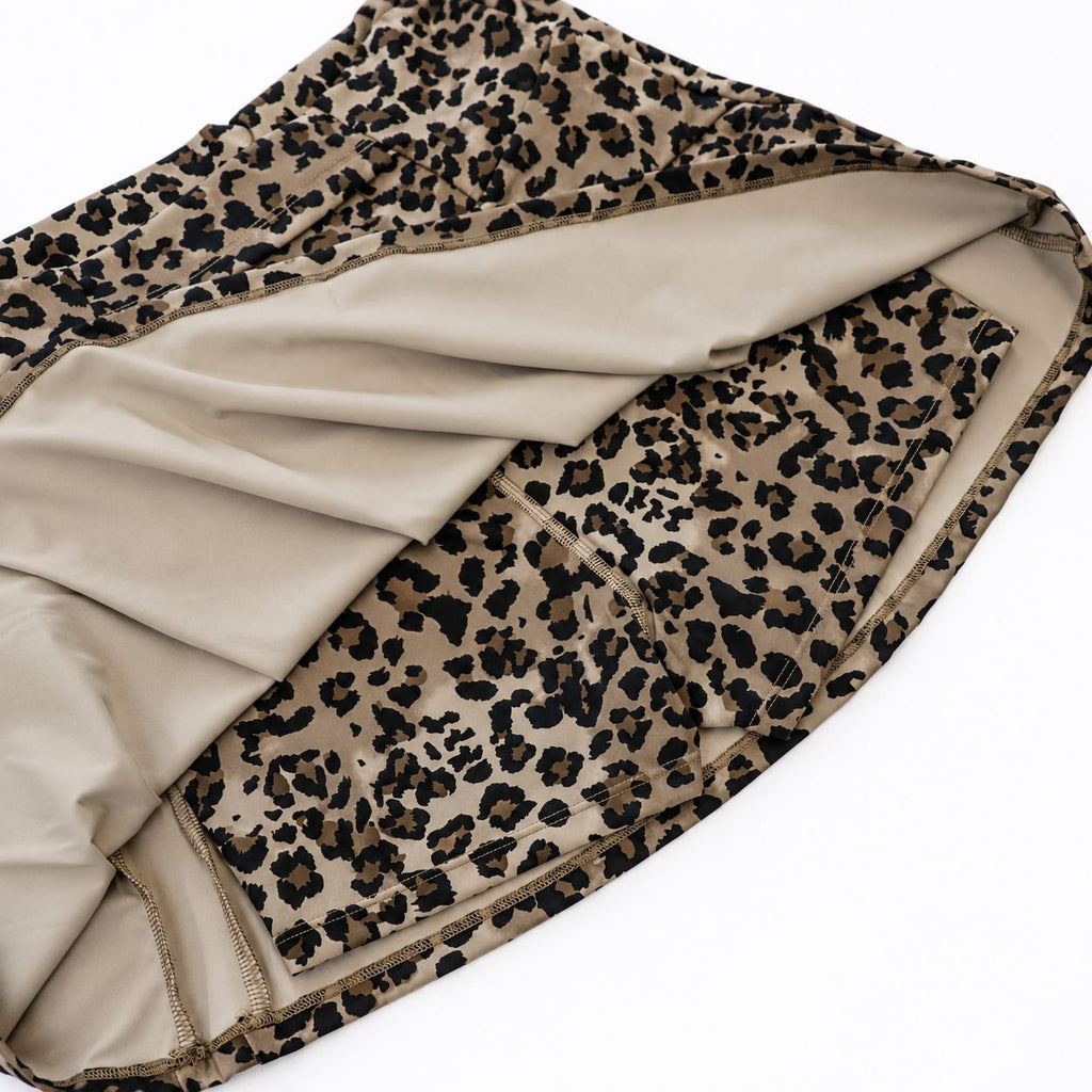 L6368# Women Leopard Print Skirts