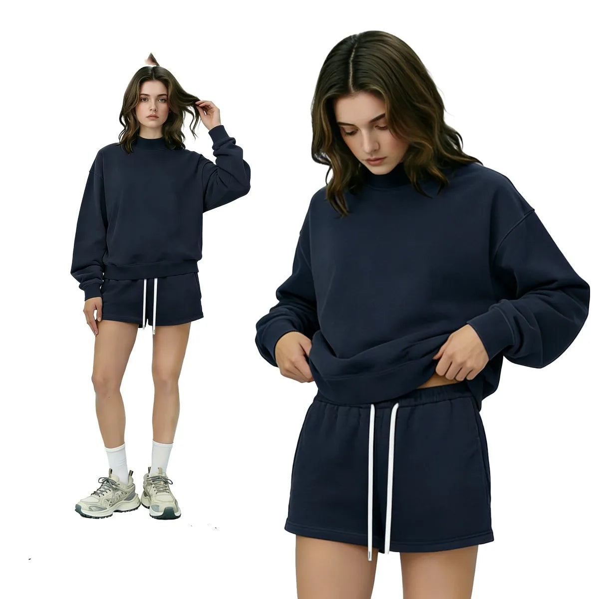 2195# A 3D Silver Unisex Pullover Or Short