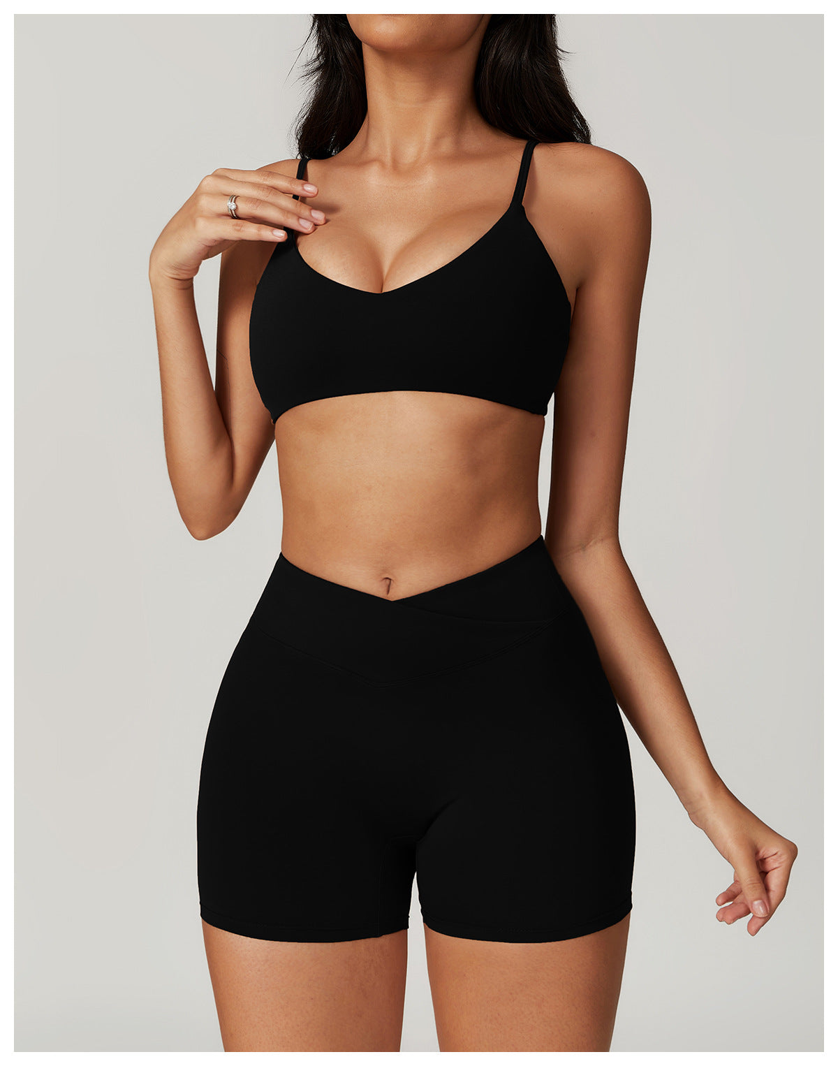 360# AL Women Yoga Bra And Shorts Set