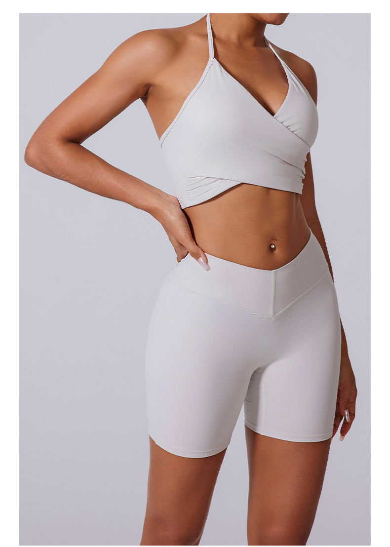 797# A Women Yoga Bra Shorts Set