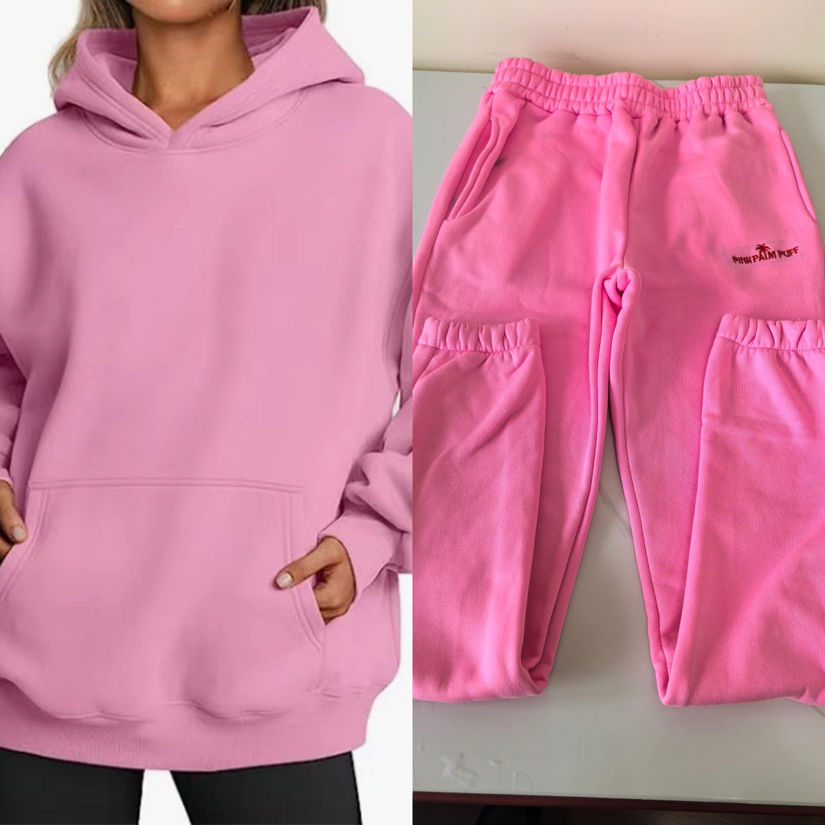 E3651#Large Size Embroidery Hooded Sweatshirts and Pants