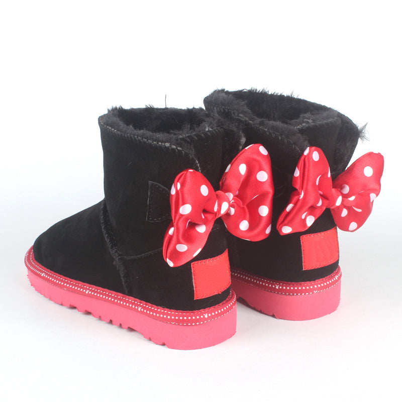 E3106# Kids Cow Leather Boots