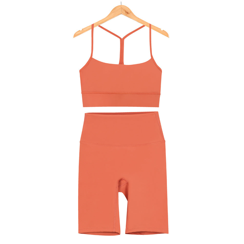 L4749#  Yoga Bra Shorts Set