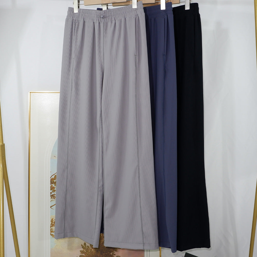 L5496# Women Silica Gel Flared Pants