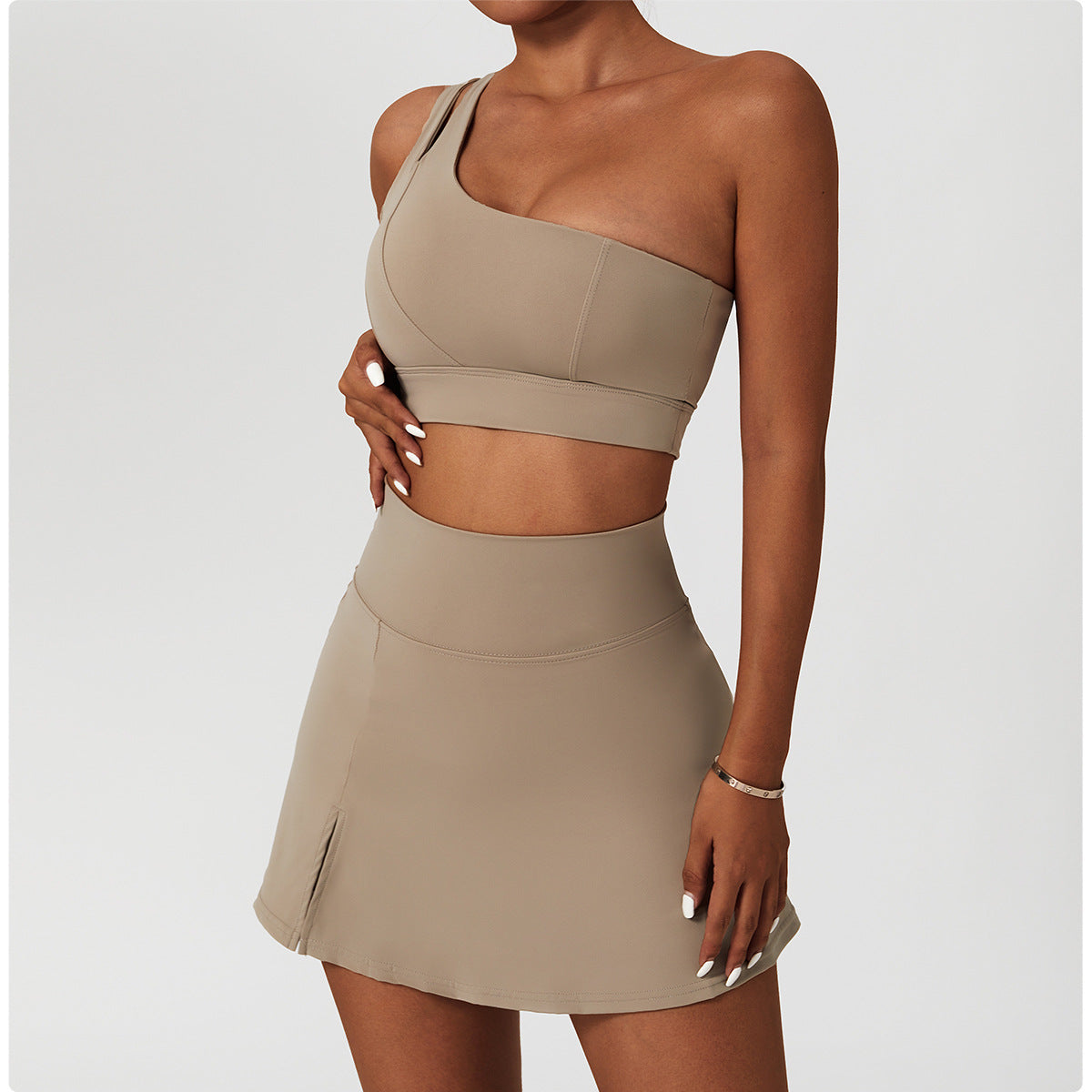 269# AL Women Yoga Bra And Skirts Set