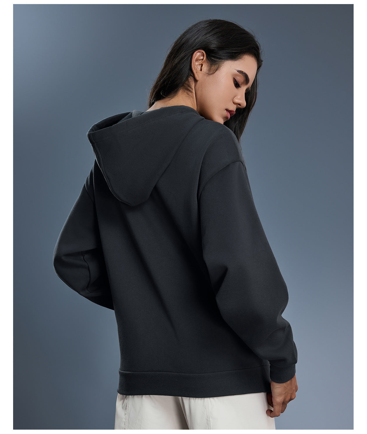 1469#A 3D Silver Logo Women Fleece Zipper Jacket