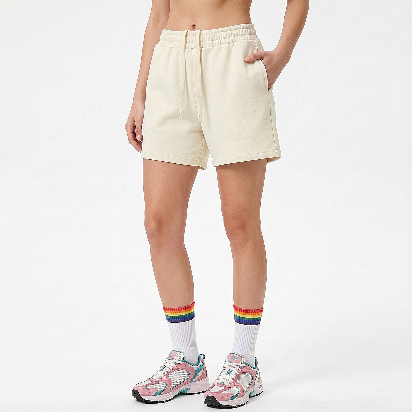 2448# A 3D Silver Unisex Sports Shorts