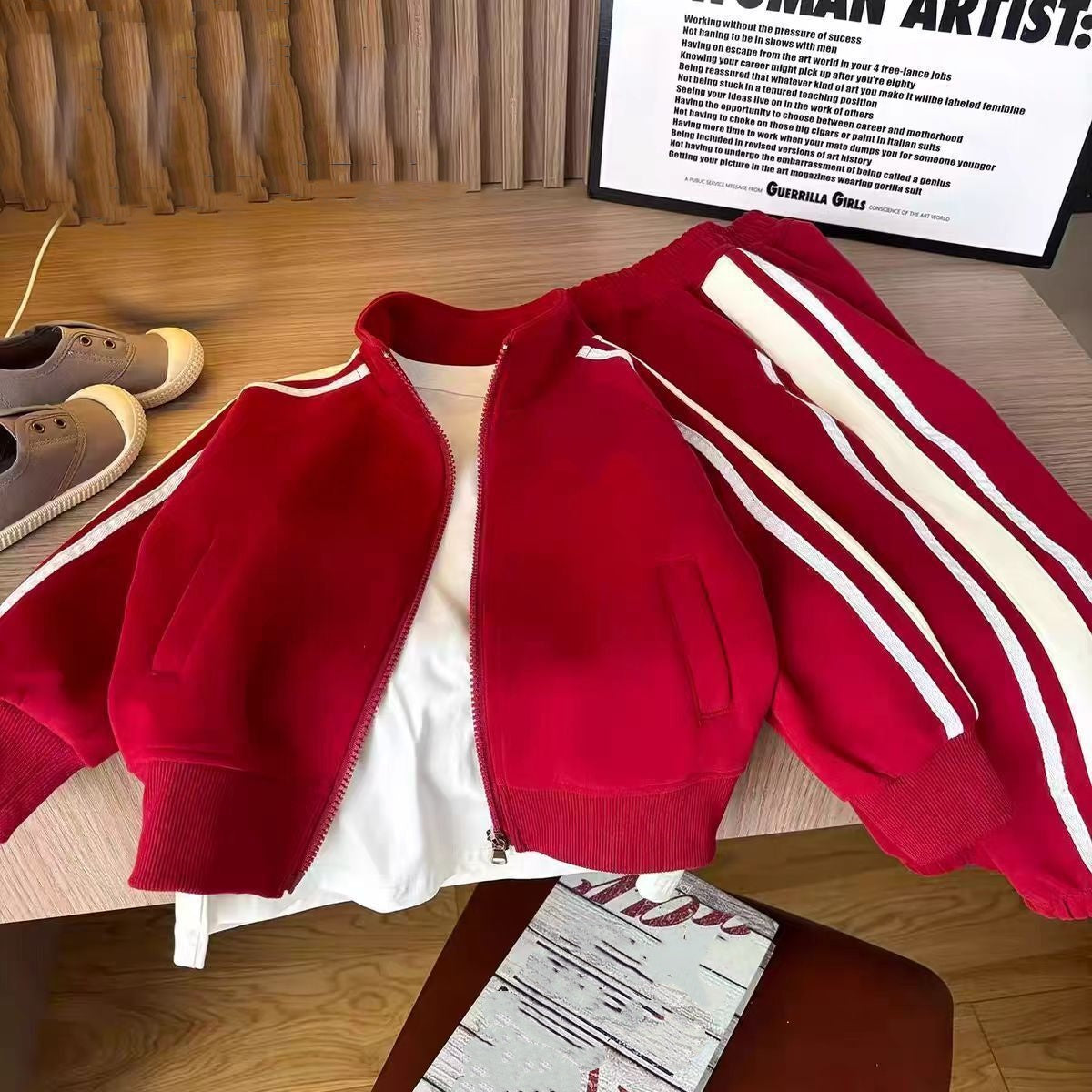 1510# A Kids Hoodies Pants Set