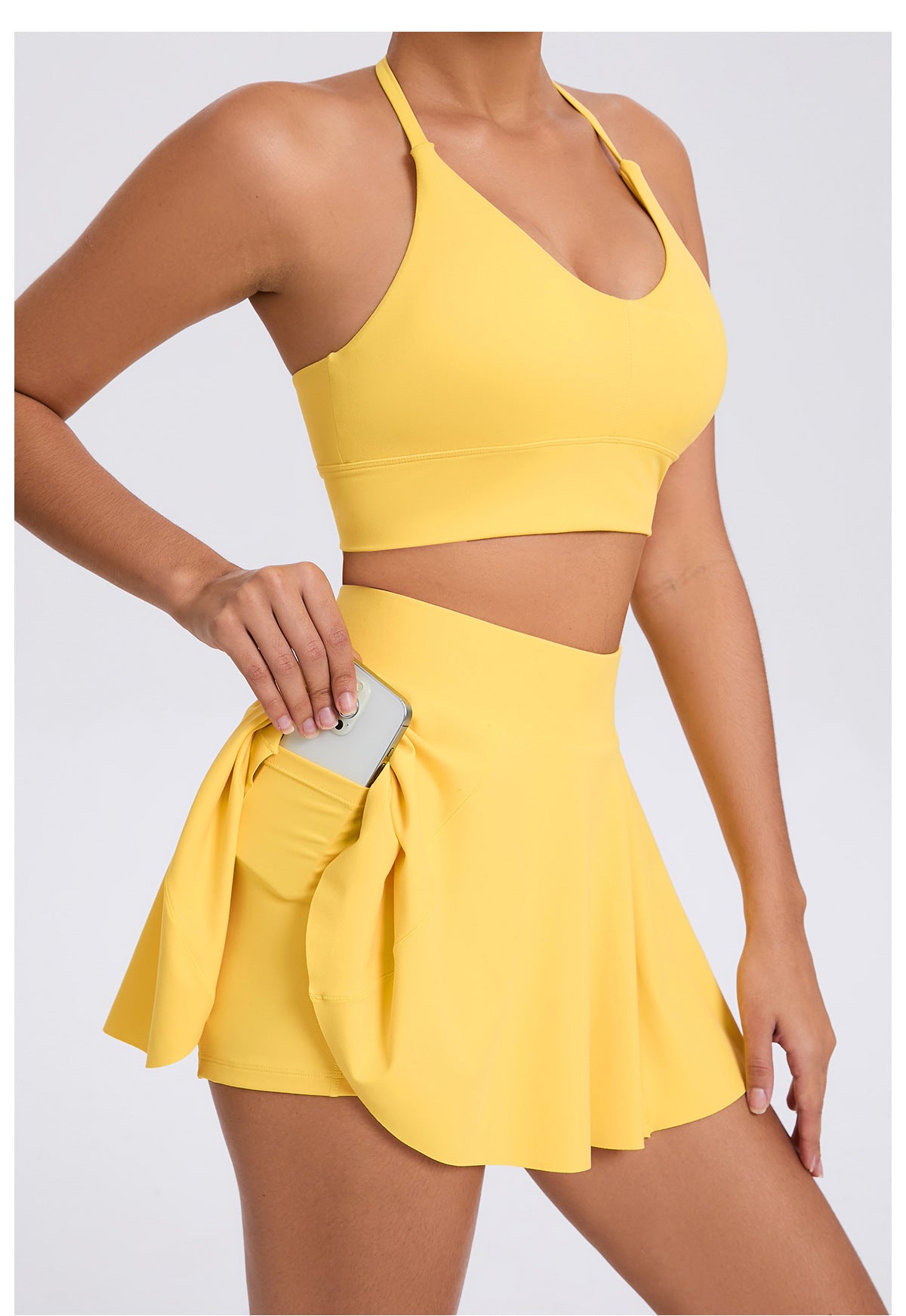 2061#A Women Bra Skirts Set