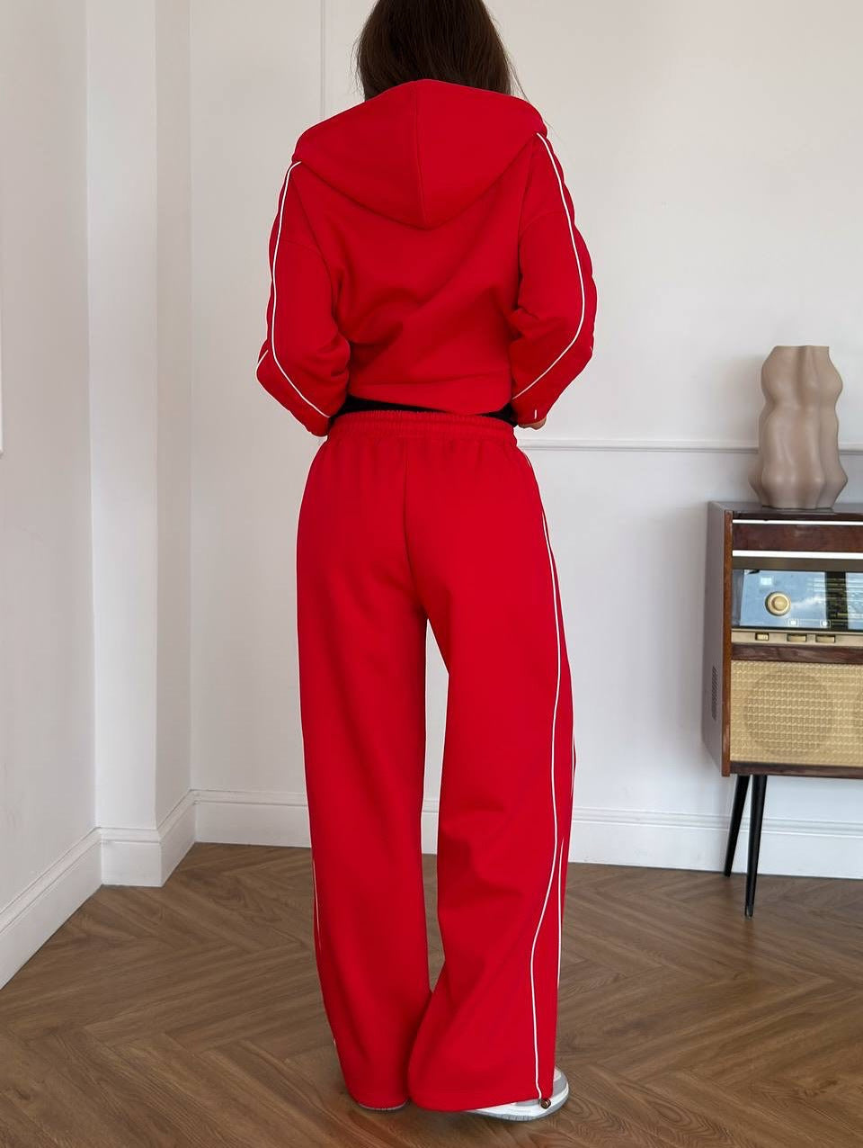 1475#A 3D Silver Women Hoodie Pants Sets