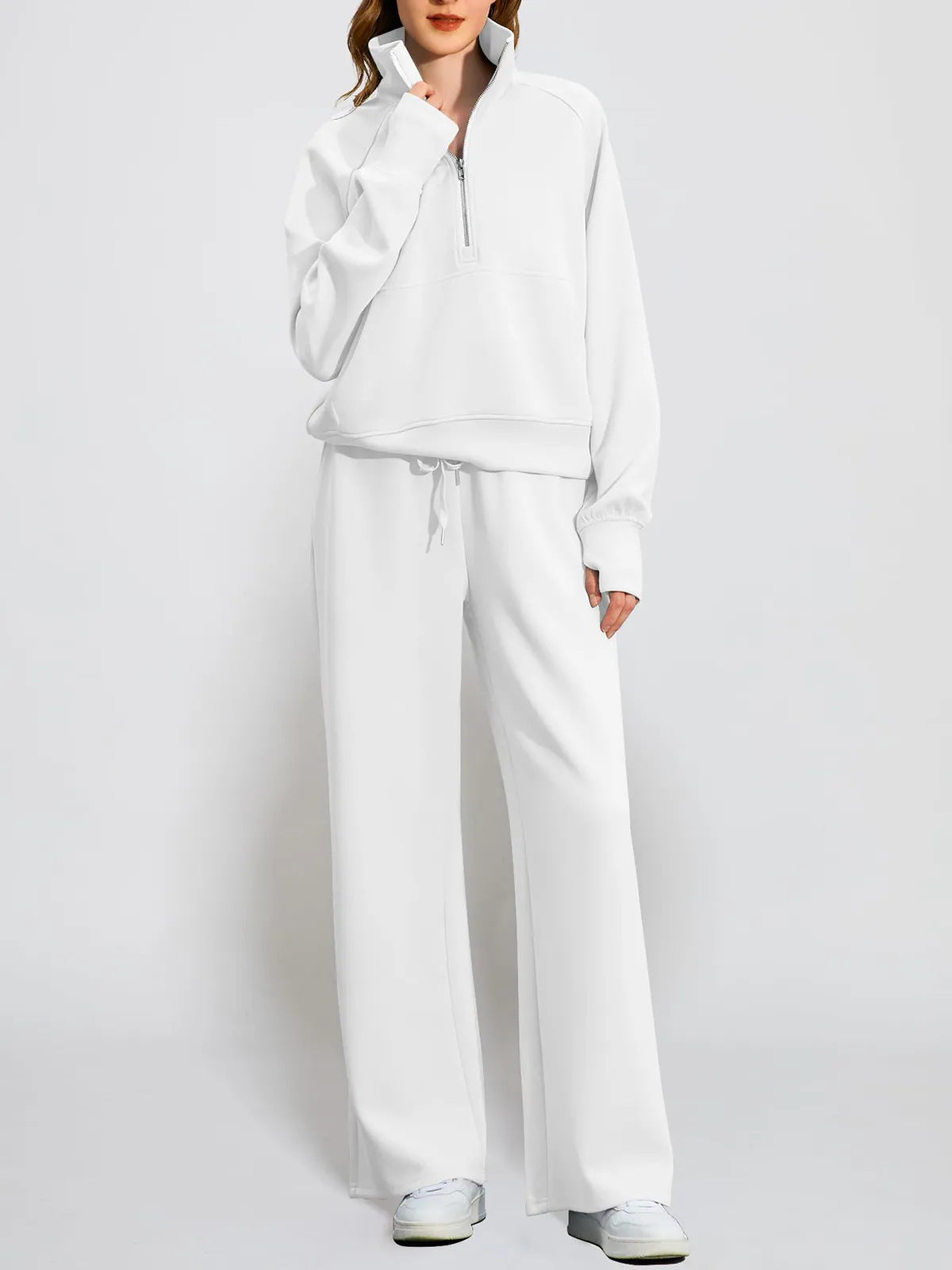 1627#A 3D SIlver Women Yoga Sweatshirt pants Set