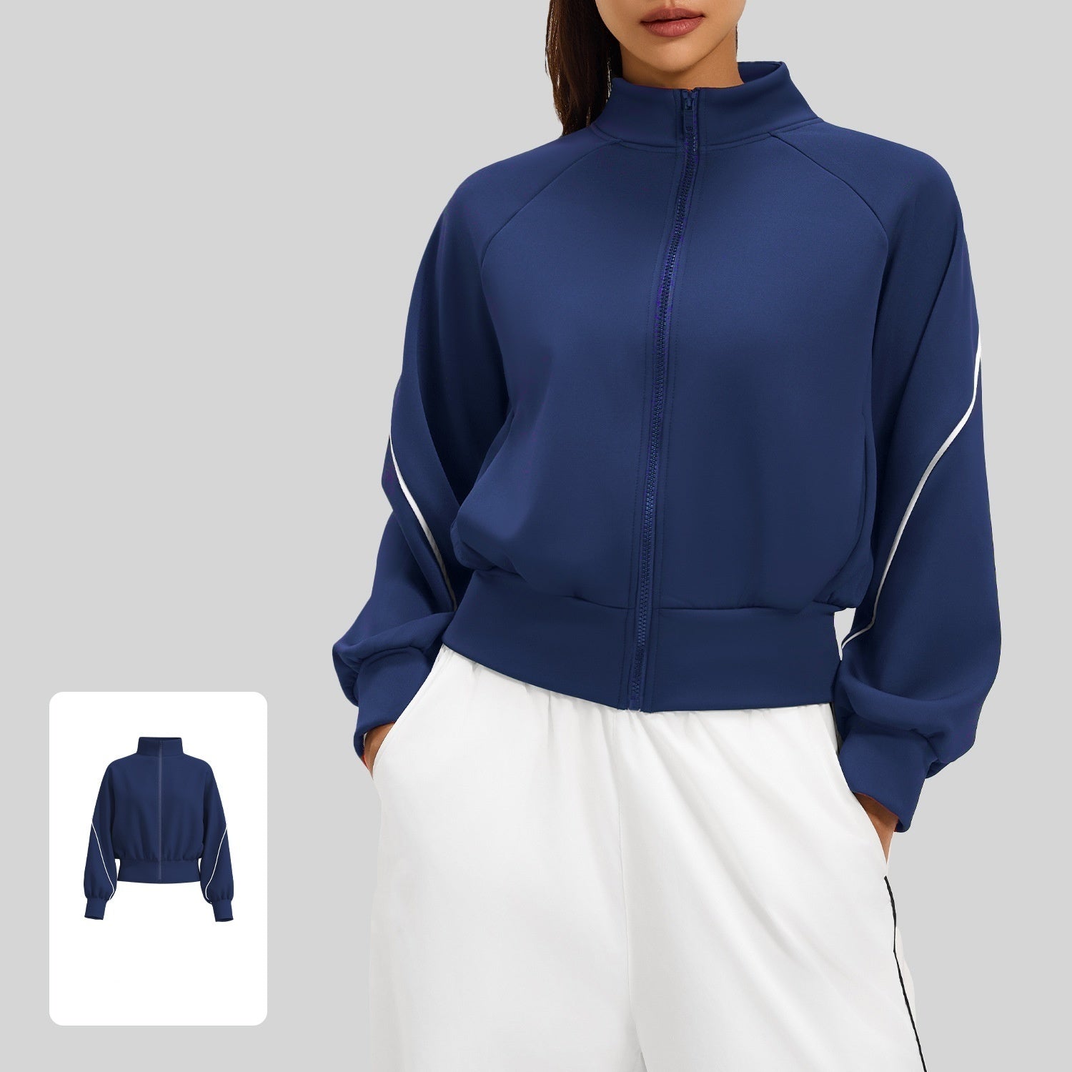 1641#A 3D SIlver  Women Jacket