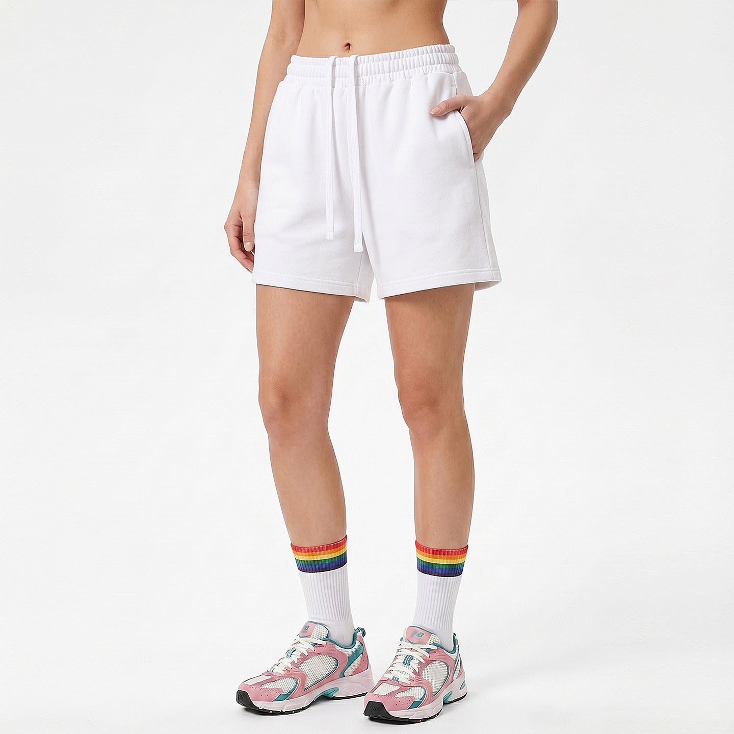2448# A 3D Silver Unisex Sports Shorts