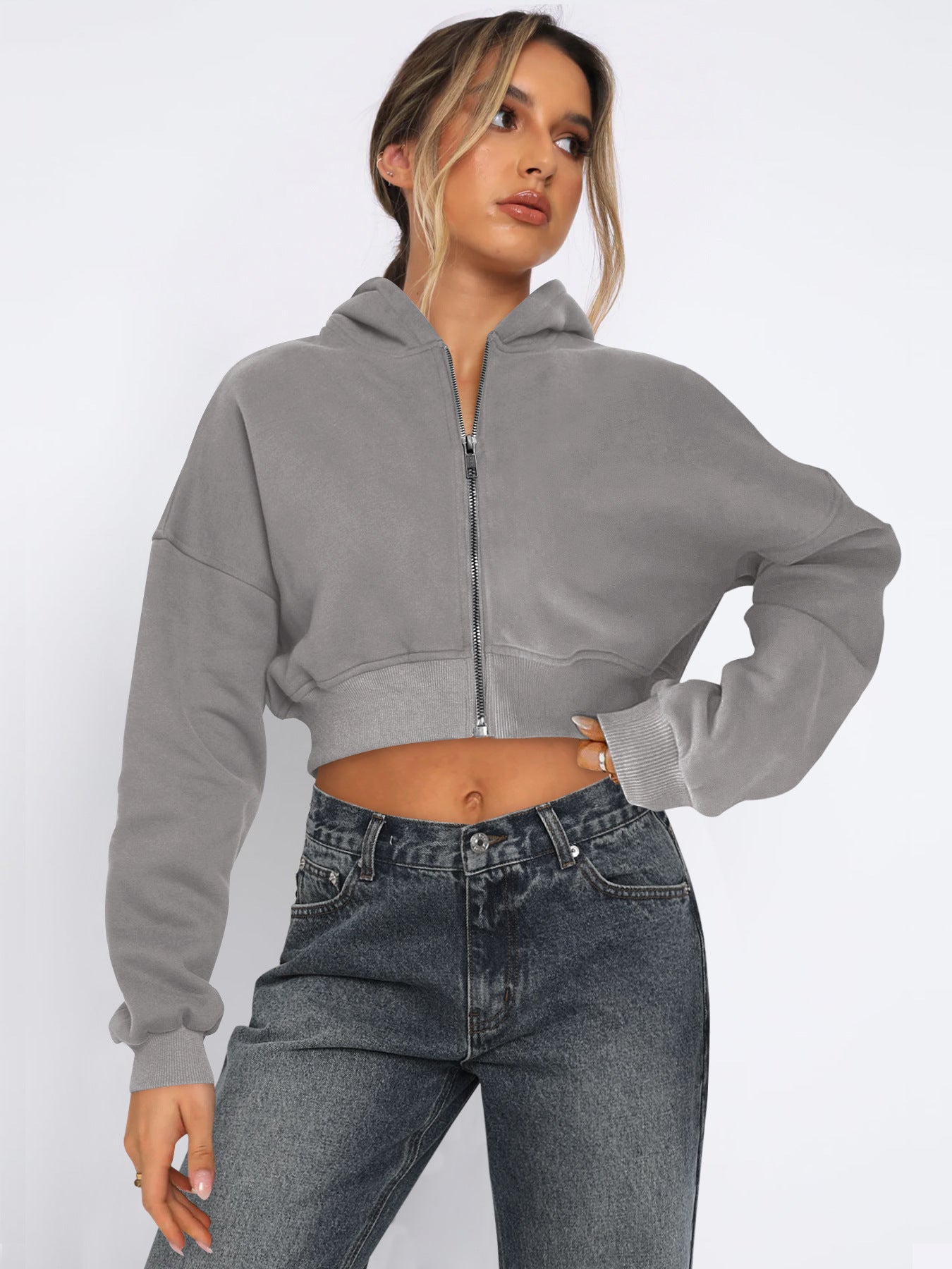 1741# A 3D LOGO Women Yoga Jacket