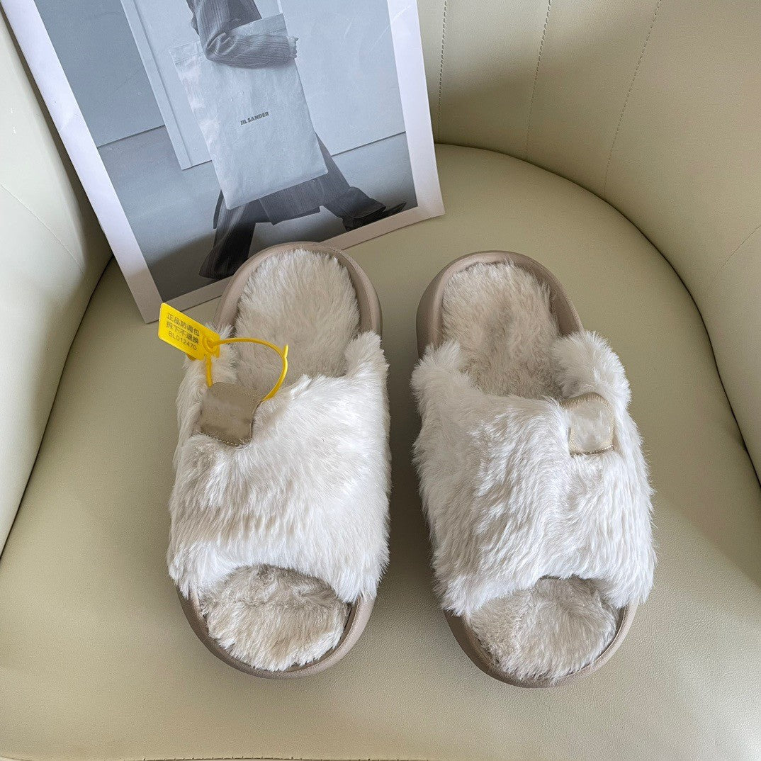 3432#Fashion fur slippers