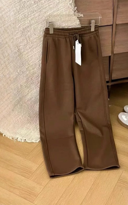 L3772# Women Fleece Loose Pants