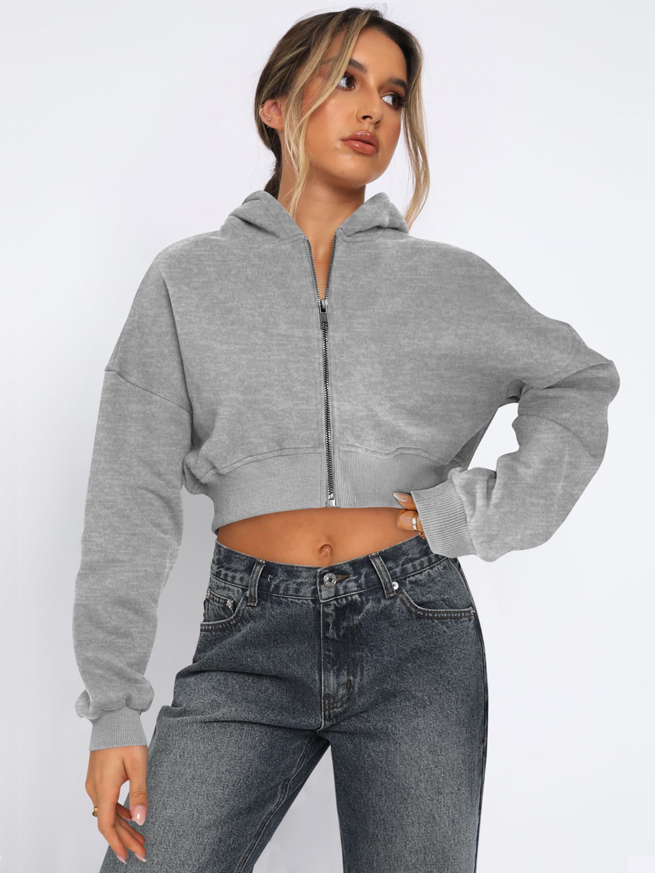 1741# A 3D LOGO Women Yoga Jacket