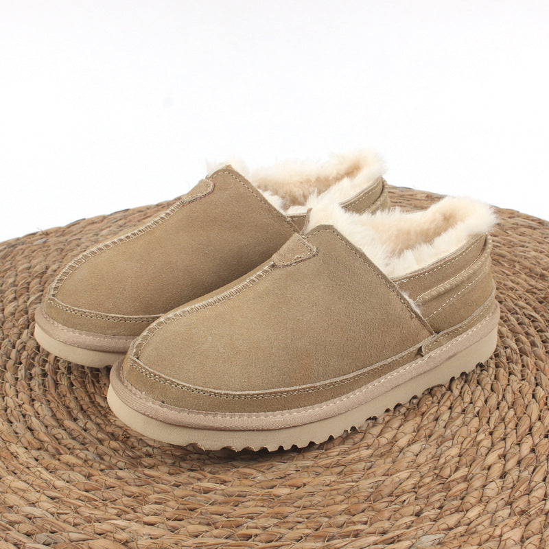 E3062# Unisex Cow Leather Snow Shoes