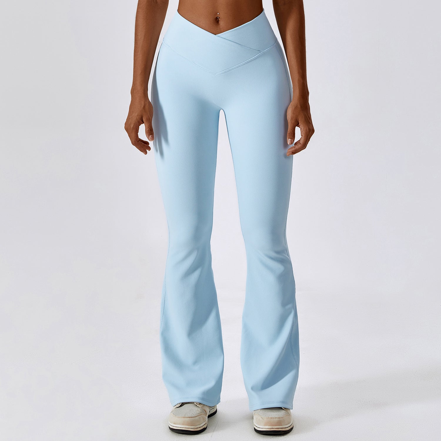 120#AL Bra and Flare Pants Set