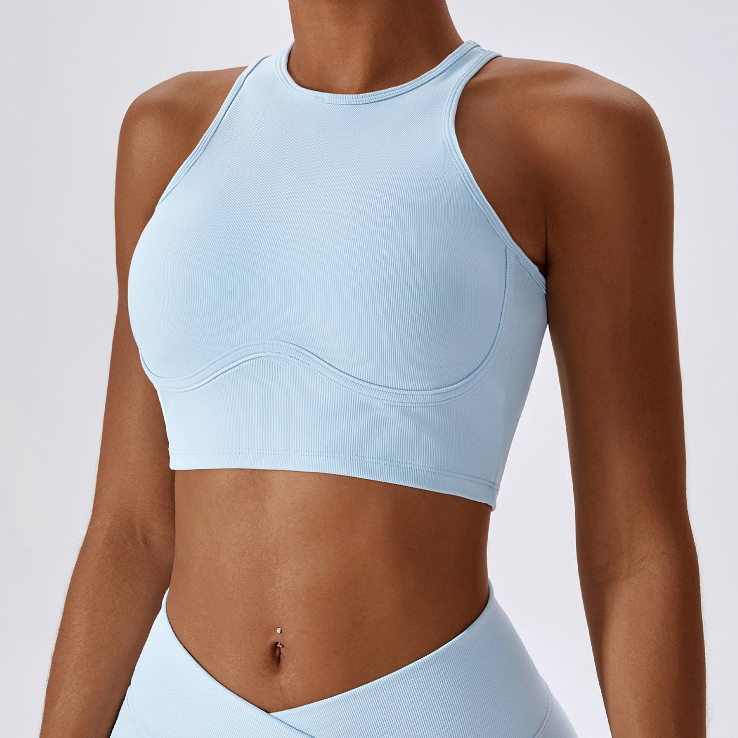 120#AL Bra and Flare Pants Set