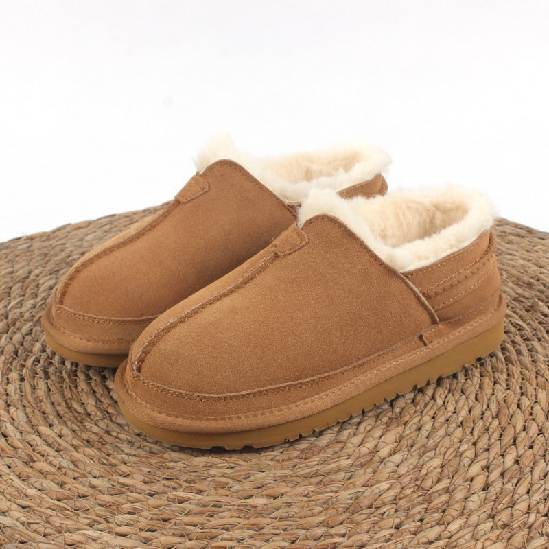 E3062# Unisex Cow Leather Snow Shoes