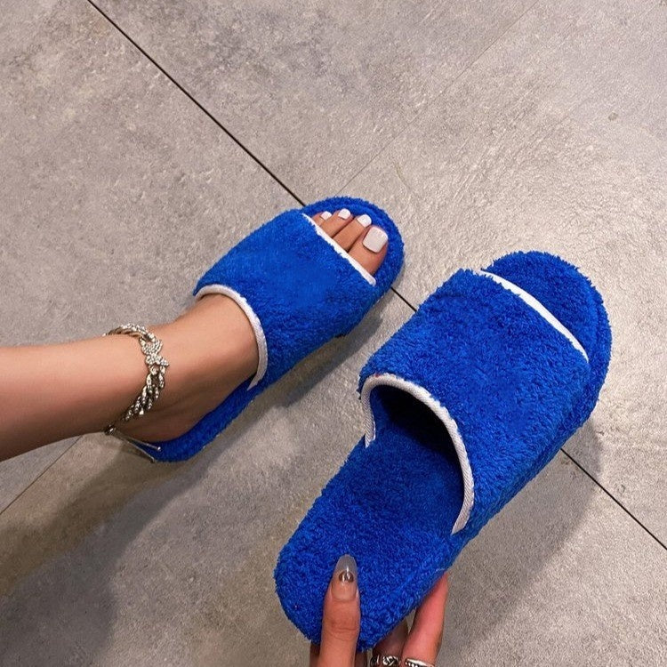 E3477#Unisex cashmere slipper