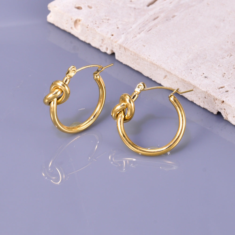 E2652# Titanium Steel Earrings and Necklaces