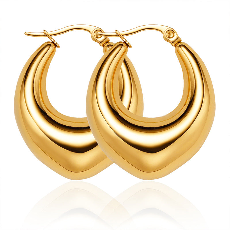 E2638# Titanium Steel Earrings and Necklaces