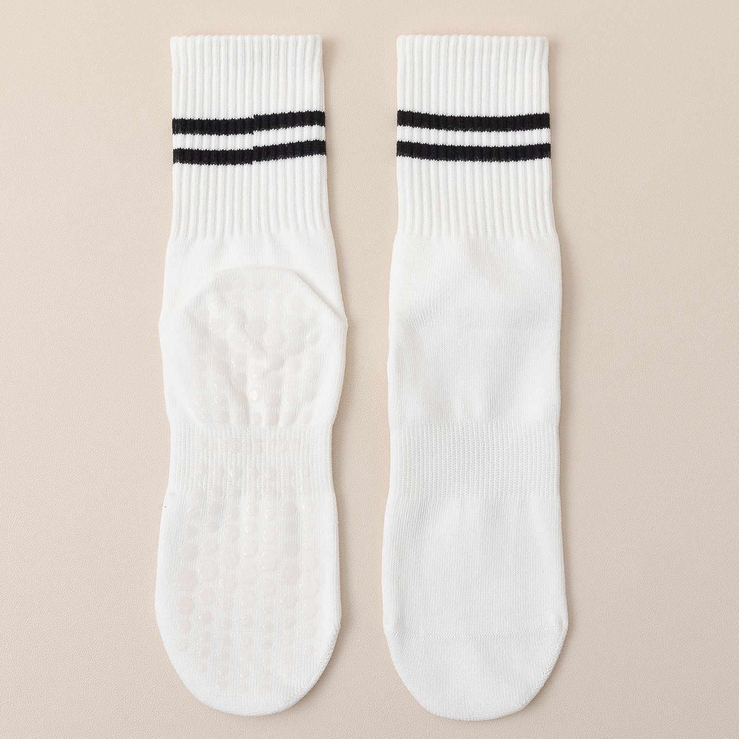 252# AL Middle Length Anti Slip Socks 3pairs/lot