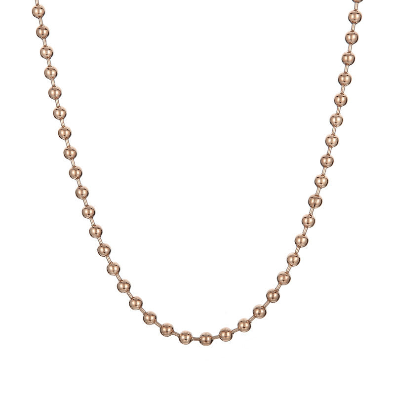 E3596#Titanium Steel Necklace and Bracelet