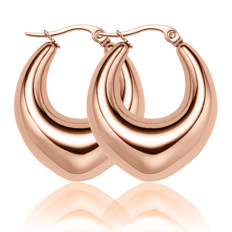 E2638# Titanium Steel Earrings and Necklaces